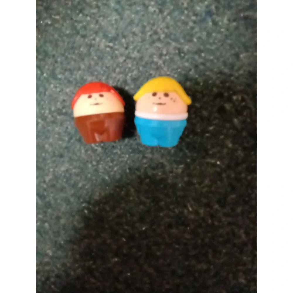Vintage Little Tikes Chunky People Square Bottoms LOT OF‎ 2